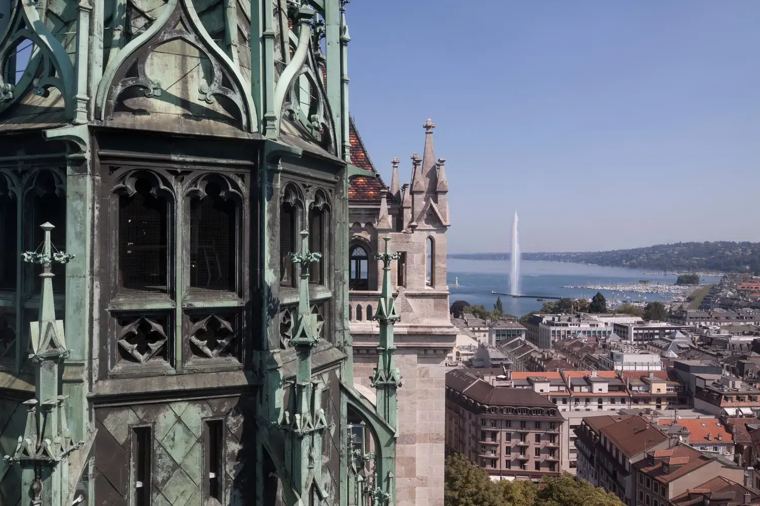 Geneva and its lake, Switzerland