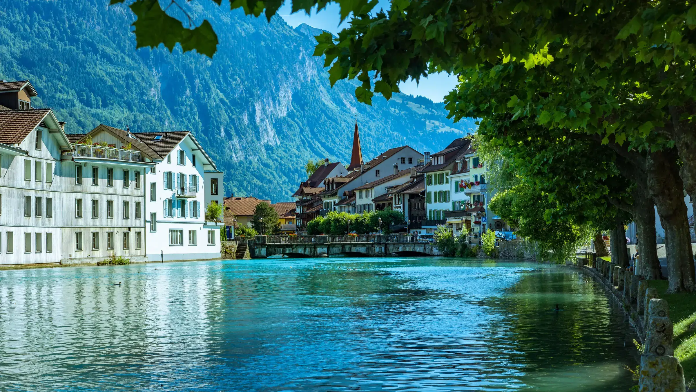 The Bernese Oberland above Interlaken, Switzerland